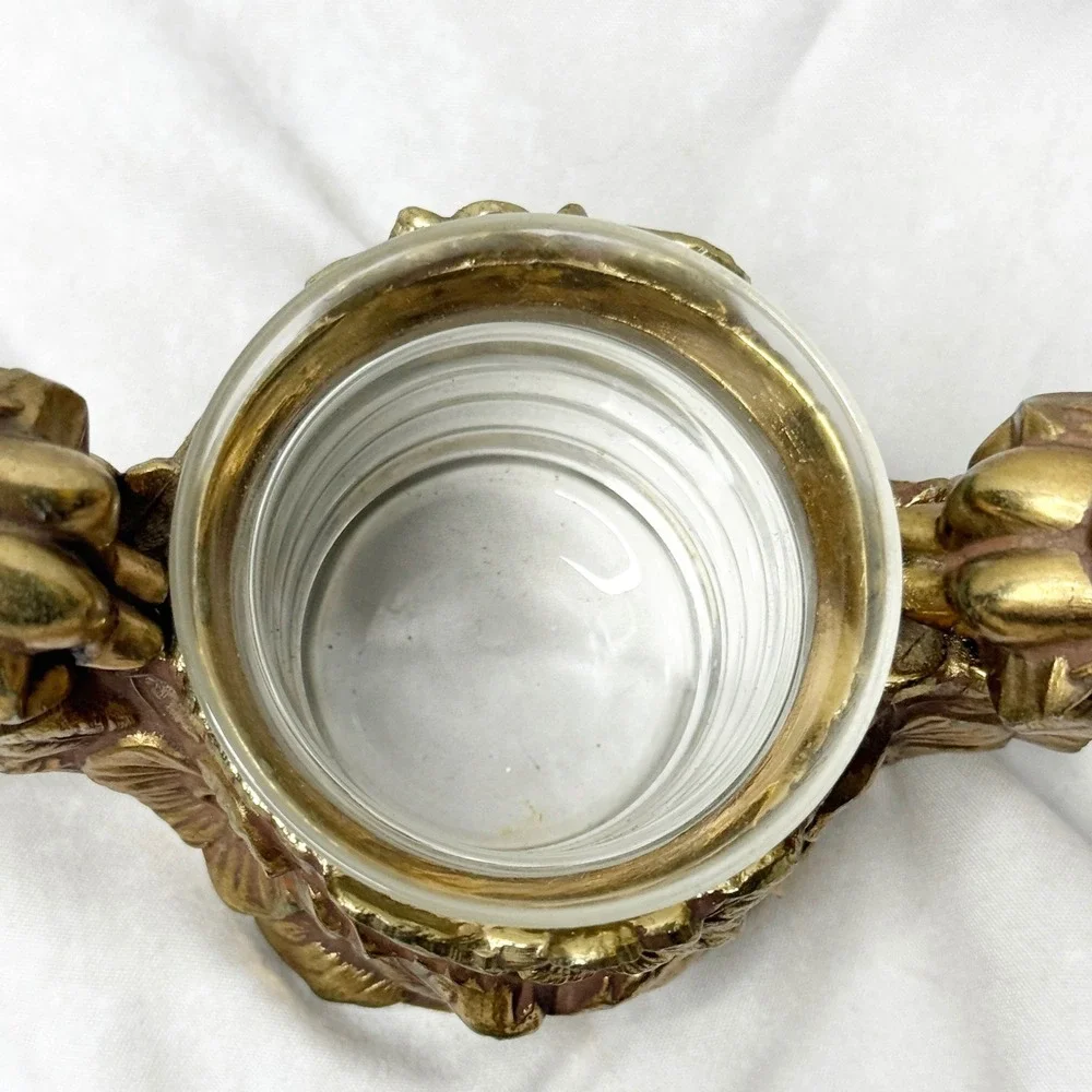 VINTAGE Cherub Shakers with Covered Salt Cellar on Floral Branch Stand PAT 07682 - Picture 9 of 16